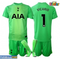 Tottenham Hotspur Guglielmo Vicario #1 Torwart Heimtrikotsatz Kinder 2025-26 Kurzarm (+ Kurze Hosen)